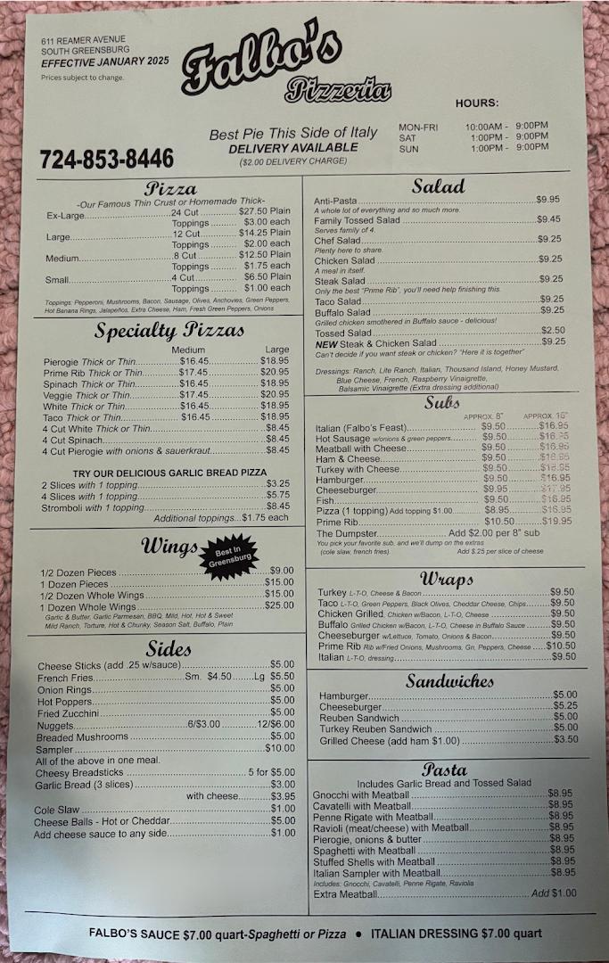 Falbos Pizzeria